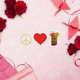 Peace. Love. Tiki Drinks stickers